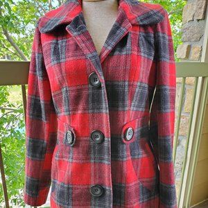 Jou Jou tartan plaid coat